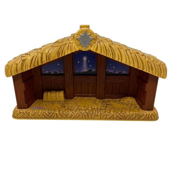 Fisher-Price Little People Nativity Set Replacement Part Tan Stable / Barn - Picture 1 of 9